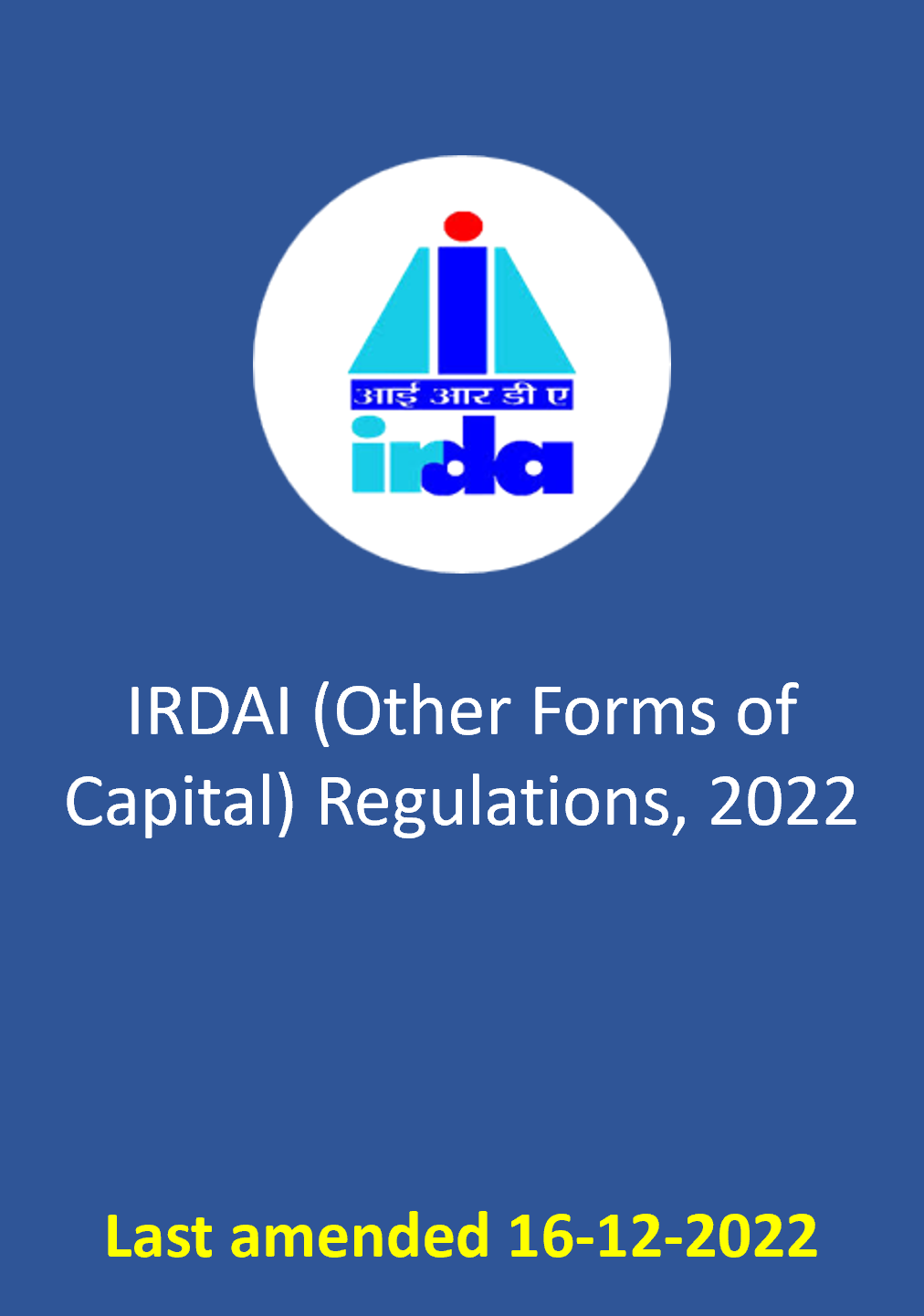 IRDAI (Other Forms of Capital) Regulations, 2022